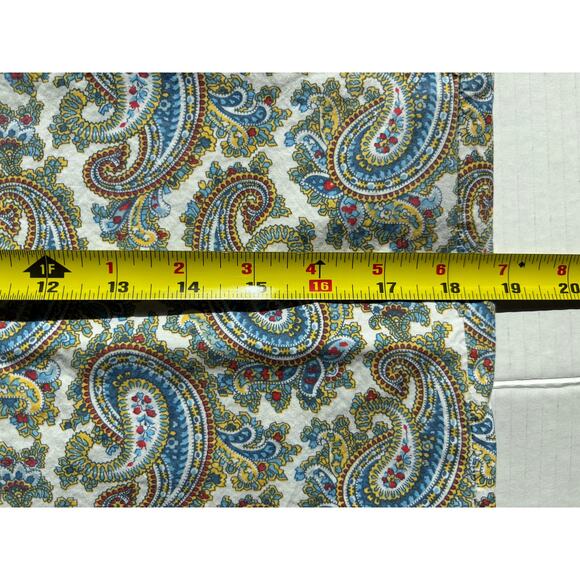 2xLauren Ralph Lauren Standard Multicolor Paisley Cotton Pillow Cover Green Blue - Picture 4 of 16
